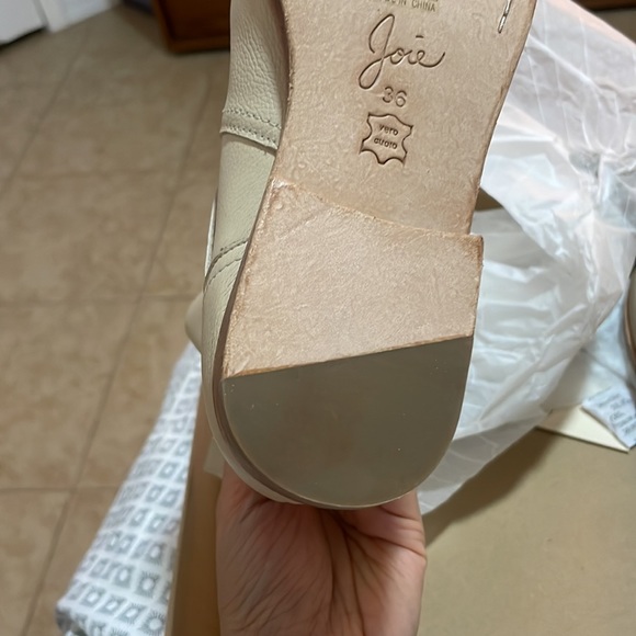 JOIE BUFF LEATHER HOXTON BIKER BOOTIE BOOTS Size 36 NWOT - Picture 10 of 10